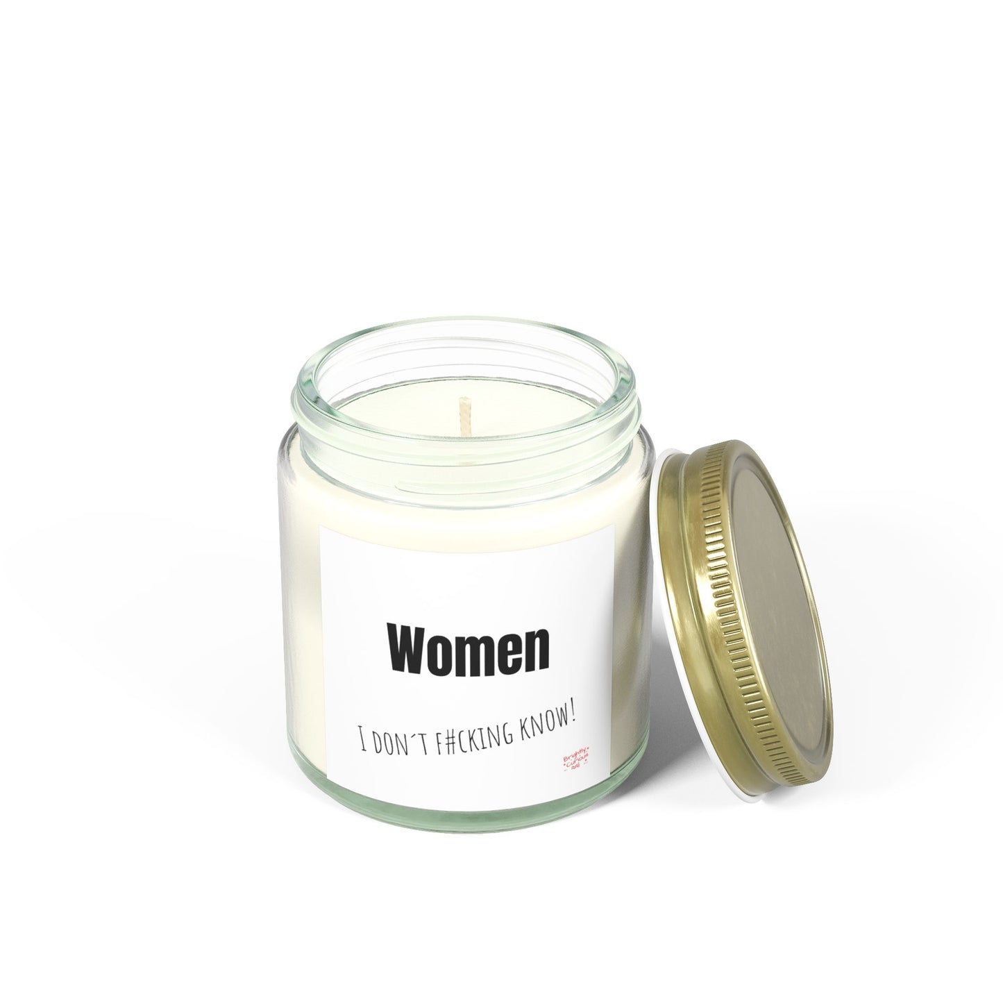 Lavender Scented Candle – "Women" | I Don't F#cking Know" | Coconut Apricot Wax 4oz / 9oz