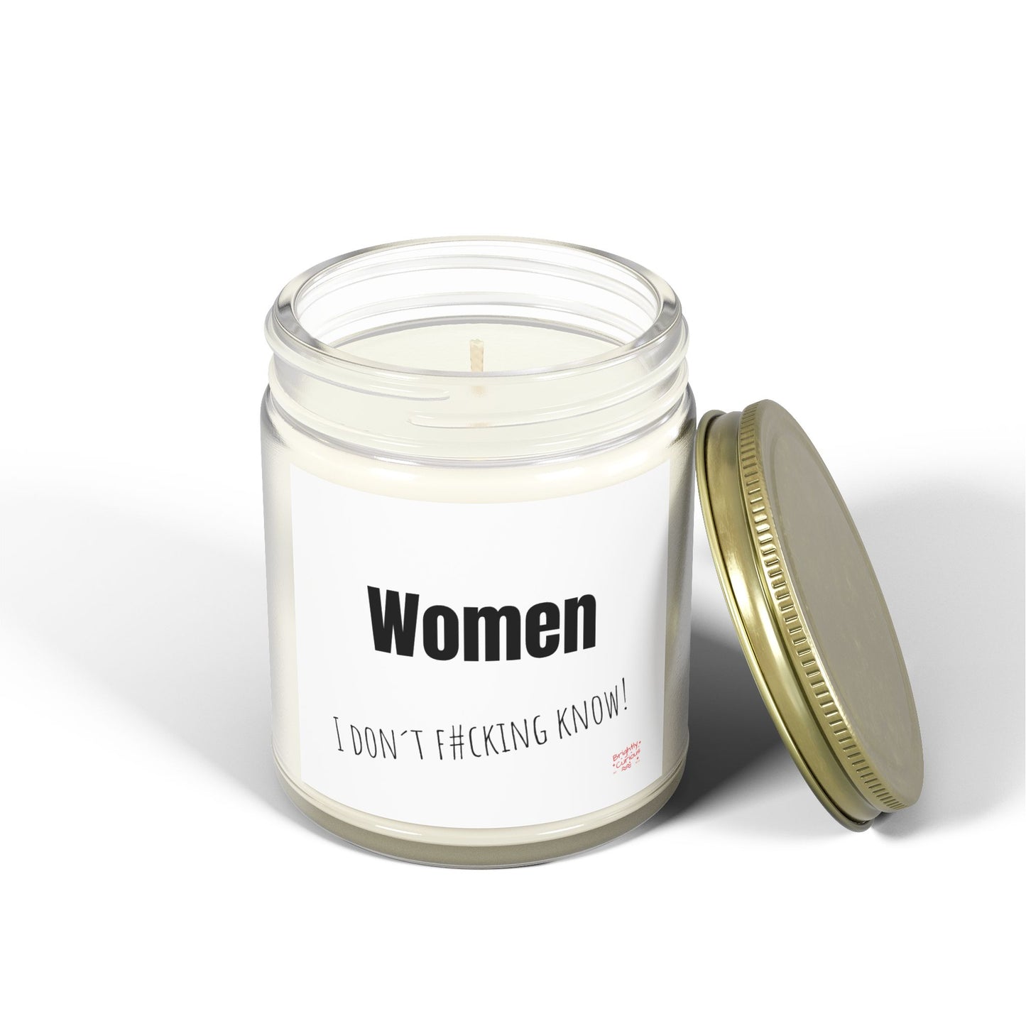 Lavender Scented Candle – "Women" | I Don't F#cking Know" | Coconut Apricot Wax 4oz / 9oz